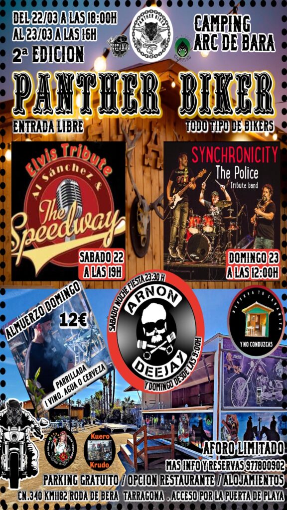 PANTHER BIKER 22 y 23 MARZO 2025 Roda de BERÀ, BARCELONA