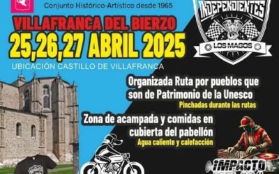 1ª CONCENTRACIÓN MOTERA AMIGOS DEL BIERZO EN VILLAFRANCA DEL BIERZO, LEÓN DEL 25 AL 27 DE MARZO 2027