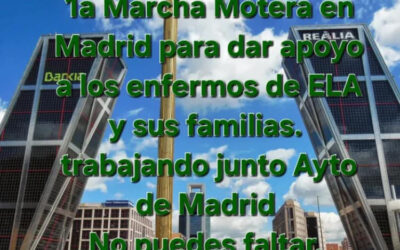 1ª MARCHA MOTERA POR LA ELA EN MADRID 27 DE ABRIL 2025