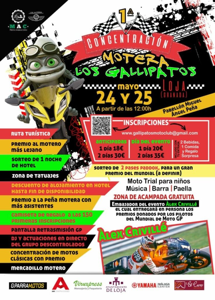 1ª CONCENTRACIÓN MOTERA LOS GALLIPATOS LOJA, GRANADA 24 Y 25 DE MAYO DE 2025