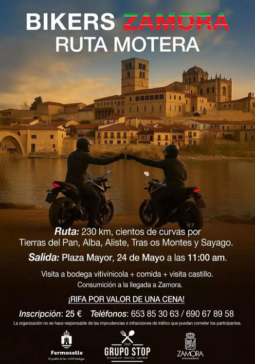 BIKERS ZAMORA RUTA MOTERA EN ZAMORA 24 DE MAYO 2025