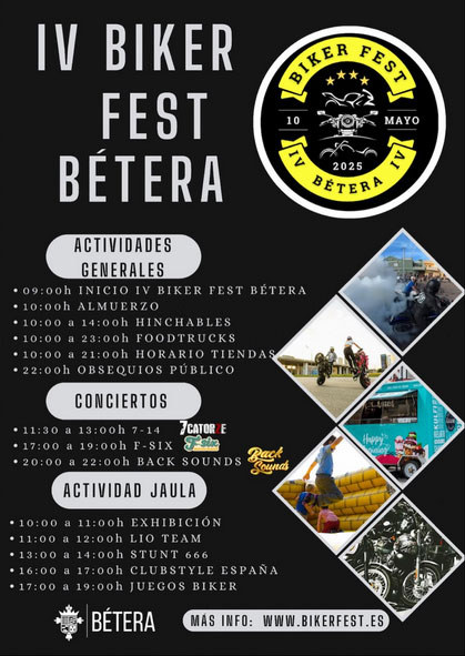 IV BIKER FEST BÉTERA, VALENCIA 10 DE MAYO 2025