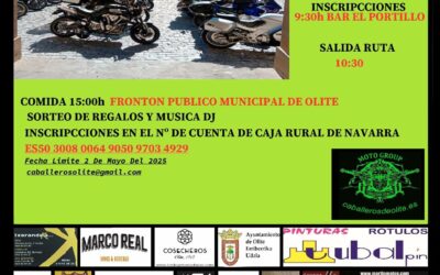 X CONCENTRACIÓN MOTERA CABALLEROS DE OLITE, NAVARRA 10 DE MAYO 2025