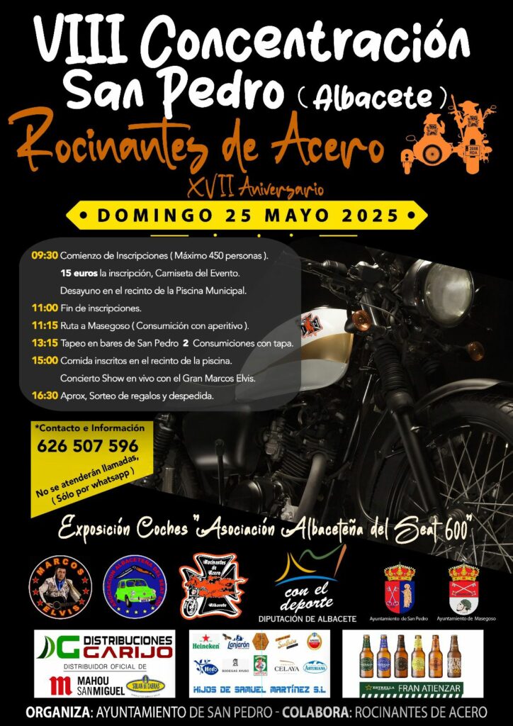 ANIVERSARIO ROCINANTES DE ACERO SAN PEDRO, ALBACETE 25 DE MAYO 2025