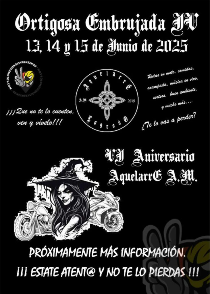 IV ORTIGOSA EMBRUJADA ORTIGOSA DE CAMEROS +, LA RIOJA 13, 14 y 15 DE JUNIO DE 2025