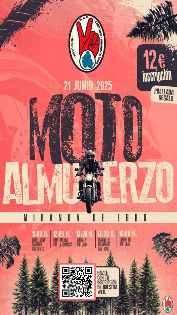MOTO ALMUERZO MIRANDA DEL EBRO, BURGOS EL SÁBADO 21 DE JUNIO 2025