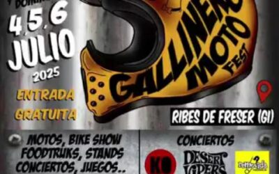 3º CONCENTRACIÓN DE MOTOS Y FESTIVAL GAMBERRO GALLINERO FEST EN RIVES DE FRESER, GIRONA EL 4, 5 Y 6 DE JULIO 2025
