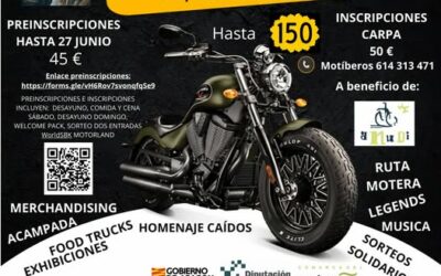 I CONCENTRACIÓN MOTERA RUTA MOTÍBEROS EN ARENS DE LLEDÓ, TERUEL EL 4, 5 Y 6 DE JULIO 2025