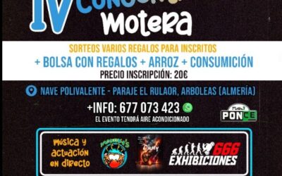 IV CONCENTRACION MOTERA ARBOLEANOS POR EL MUNDO EN ARBOLEAS, ALMERÍA EL 10 DE AGOSTO 2025