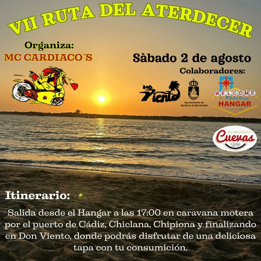 VII RUTA PUESTA EL ATARDECER, SANLÚCAR DE BARRAMENDA, CÁDIZ 2 AGOSTO