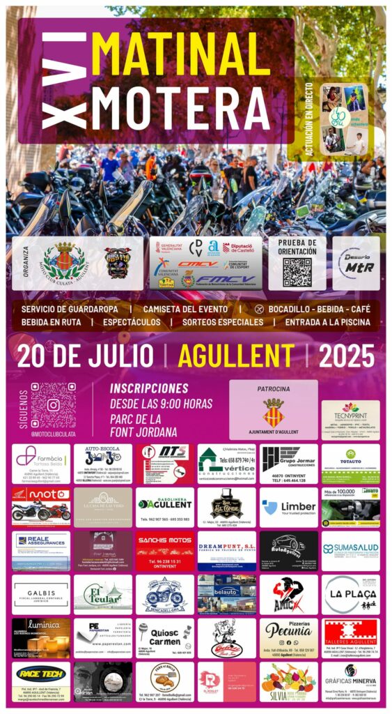 XVI MATINAL MOTERA AGULLENT, VALENCIA 20 DE JULIO 2025