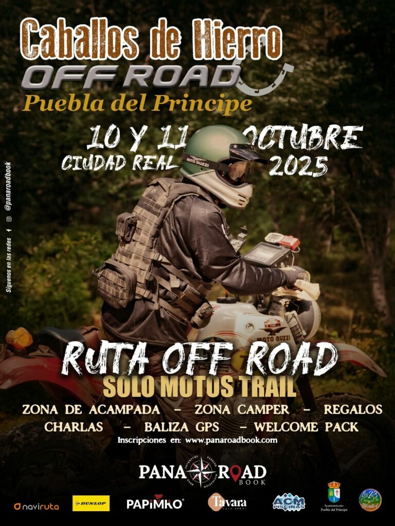 2º EDICIÓN CABALLOS DE HIERRO OFF ROAD EN PUEBLA DEL PRÍNCIPE, CIUDAD REAL EL 10 Y 11 DE OCTUBRE 2025