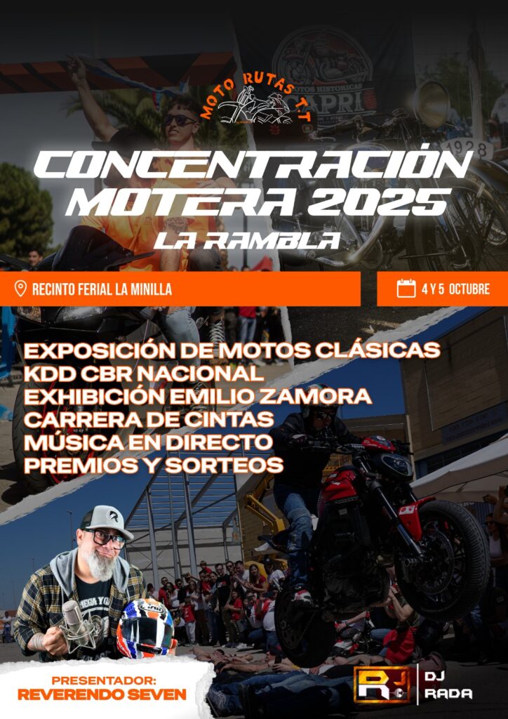CONCENTRACIÓN MOTERA EN LA RAMBLA, CÓRDOBA EL 4 Y 5 DE OCTUBRE 2025