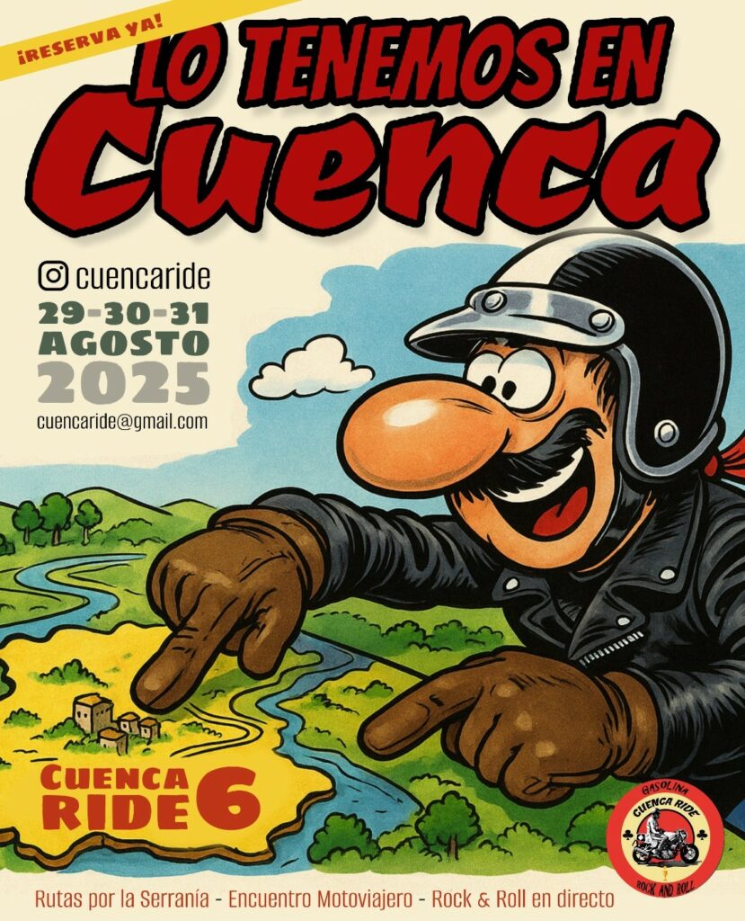 CUENCA RIDE VI EN CUENCA EL 29, 30 Y 31 DE AGOSTO 2025
