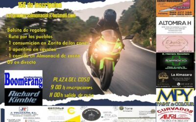 I RUTA MOTERA SOLIDARIA DE ALMONACID DE ZORITA, GUADALAJARA EL 6 DE SEPTIEMBRE 2025