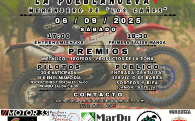 III EVENTO SUPER ENDURO LA PUEBLANUEVA, TOLEDO EL 6 DE SEPTIEMBRE 2025
