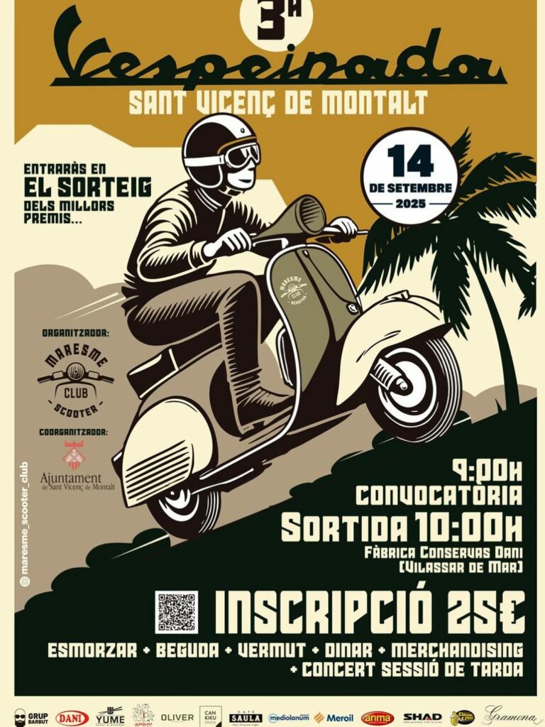 III VESPEINADA EN VILASSAR DE MAR, BARCELONA EL 14 DE SEPTIEMBRE 2025