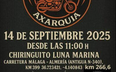 MOTO ALMUERZO HALCONES AXARQUIA EN ALMAYATE, MÁLAGA EL 14 DE SEPTIEMBRE DE 2025