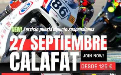 TRACK DAY EN CALAFAT, TARRAGONA EL 27 DE SEPTIEMBRE DE 2025