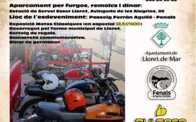 TROBADA DE MOTOS CLÀSSIQUES PLATJA DE FENALS, LLORET DE MAR, GIRONA EL 30 DE AGOSTO DE 2025