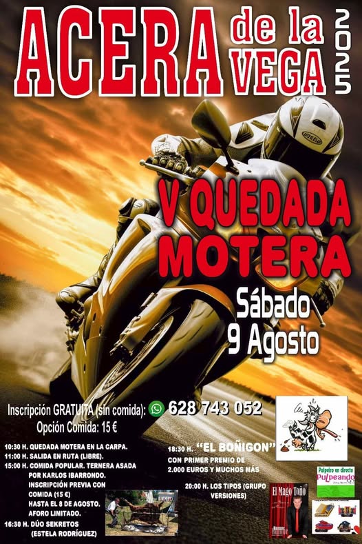V QUEDADA MOTERA EN ACERA DE LA VEGA, PALENCIA EL 9 DE AGOSTO DE 2025
