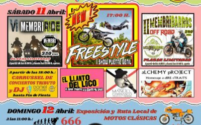 XXI CONCENTRACIÓN MOTOTURÍSTICA VI MEMBRIRIDE II MEMBRIBARROS MOTOCLUB LOS MEMBRIS 2026 10, 11 Y 12 DE ABRIL 2026