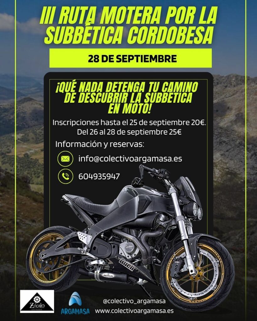 III RUTA MOTERA POR LA SUBBETICA