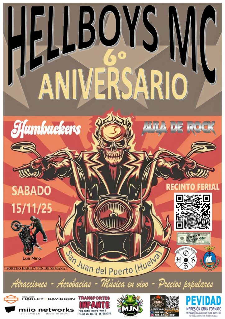 VI ANIVERSARIO MC HELLBOYS SPAIN 2025 15 DE NOVIEMBRE 2025 SAN JUAN DEL PUERTO, HUELVA