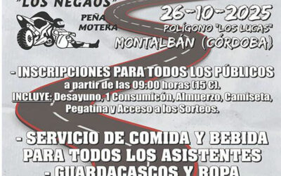 III KEDADA MOTERA LOS NEGAOS 2025 26 DE OCTUBRE EN MONTALBÁN, CÓRDOBA