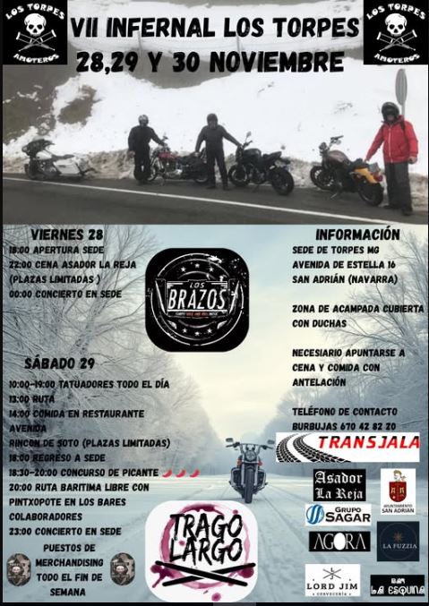 VII INFERNAL LOS TORPES 28, 29 Y 30 DE NOVIEMBRE 2025 SAN ADRIÁN, NAVARRA