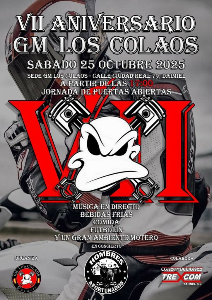 VII ANIVERSARIO GM LOS COLAOS 2025 25 DE OCTUBRE EN DAIMIEL, CIUDAD REAL