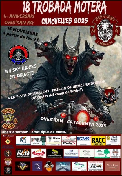 XVIII TROBADA MOTERA CANOVELLES 2025 16 DE NOVIEMBRE 2025  CANOVELLES,BARCELONA