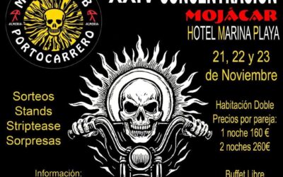 XXIV CONCENTRACIÓN MOTO CLUB PORTOCARRERO 21, 22 Y 23 DE NOVIEMBRE 2025 EN MOJÁCAR, ALMERÍA