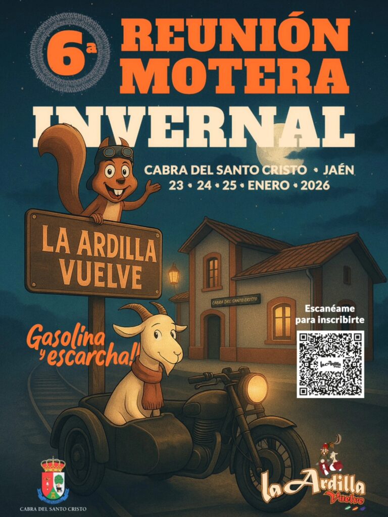 6ª REUNIÓN MOTERA INVERNAL LA ARDILLA VUELVE CABRA DEL SANTO CRISTO, JAÉN
