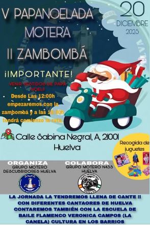 V PAPANOELADA MOTERA Y II ZAMBOMBA 20 DICIEMBRE 2025 HUELVA