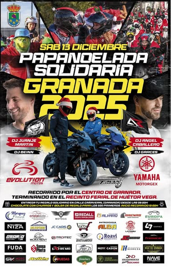 PAPANOELADA MOTERA SOLIDARIA 13 DICIEMBRE 2025 GRANADA