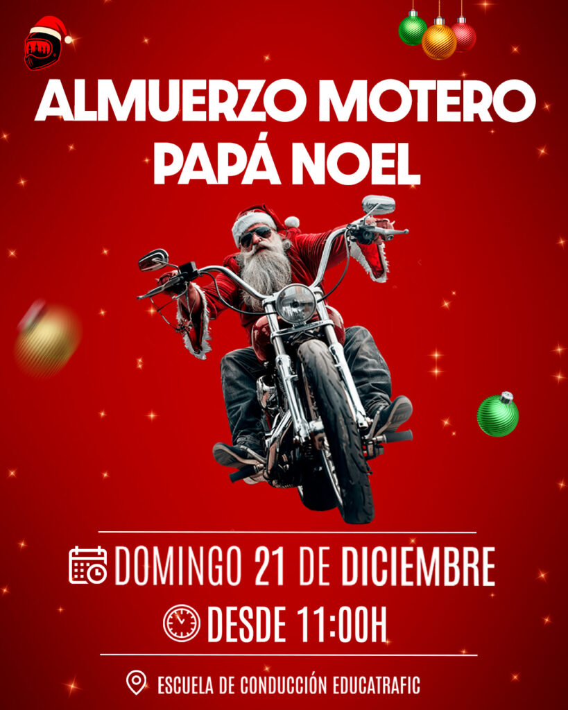 ALMUERZO MOTERO PAPÁ NOEL 21 DE DICIEMBRE 2025 EN ZARAGOZA