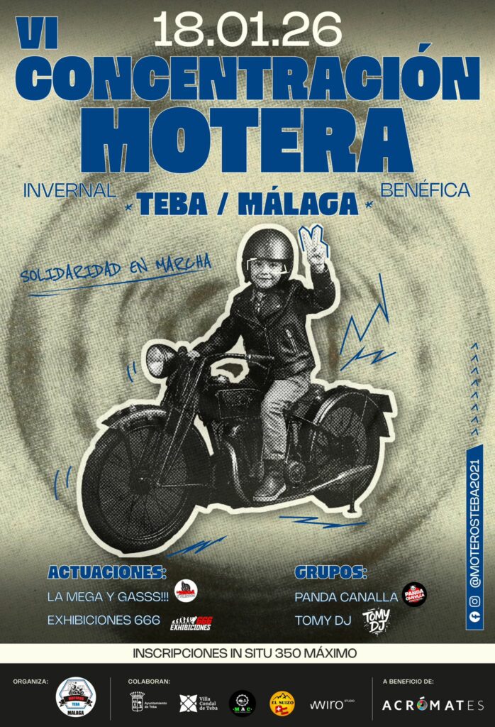 VI CONCENTRACIÓN MOTERA INVERNAL DE TEBA 2026 18 ENERO 2026