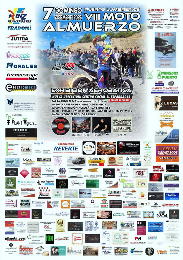 VIII MOTOALMUERZO ESPARRAGAL 7 DICIEMBRE 2025 PUERTO LUMBRERAS, MURCIA