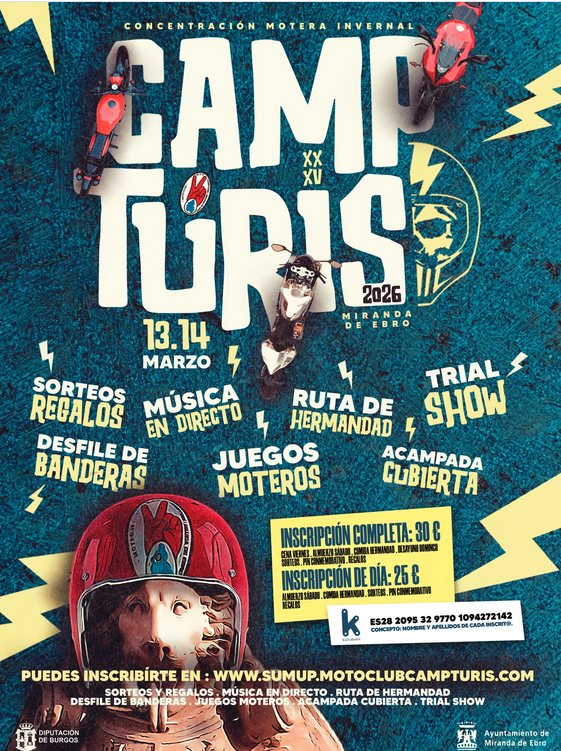CAMP TURIS 2026, 13 Y 14 DE MARZO 2026, MIRANDA DEL EBRO, BURGOS