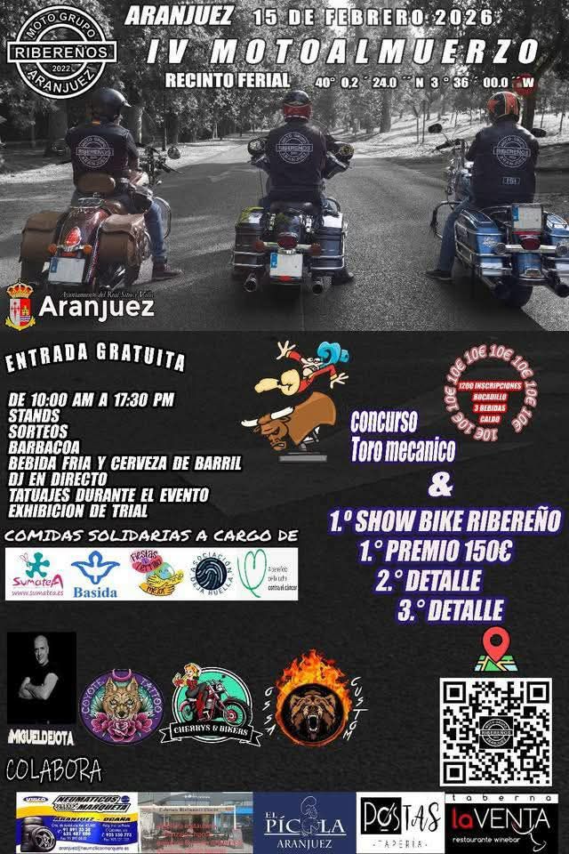 IV MOTOALMUERZO, 15 FEBRERO 2026, ARANJUEZ, MADRID