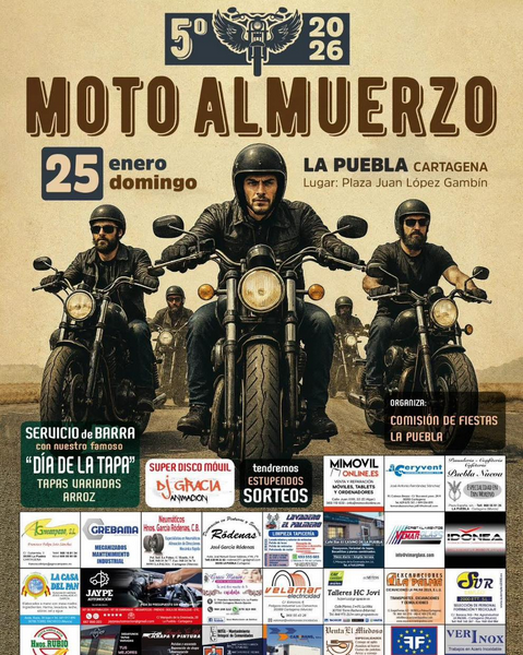 V MOTOALMUERZO LA PUEBLA, MURCIA 2026 25 ENERO