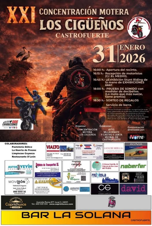 XXI CONCENTRACIÓN MOTERA LOS CIGÜEÑOS 2026