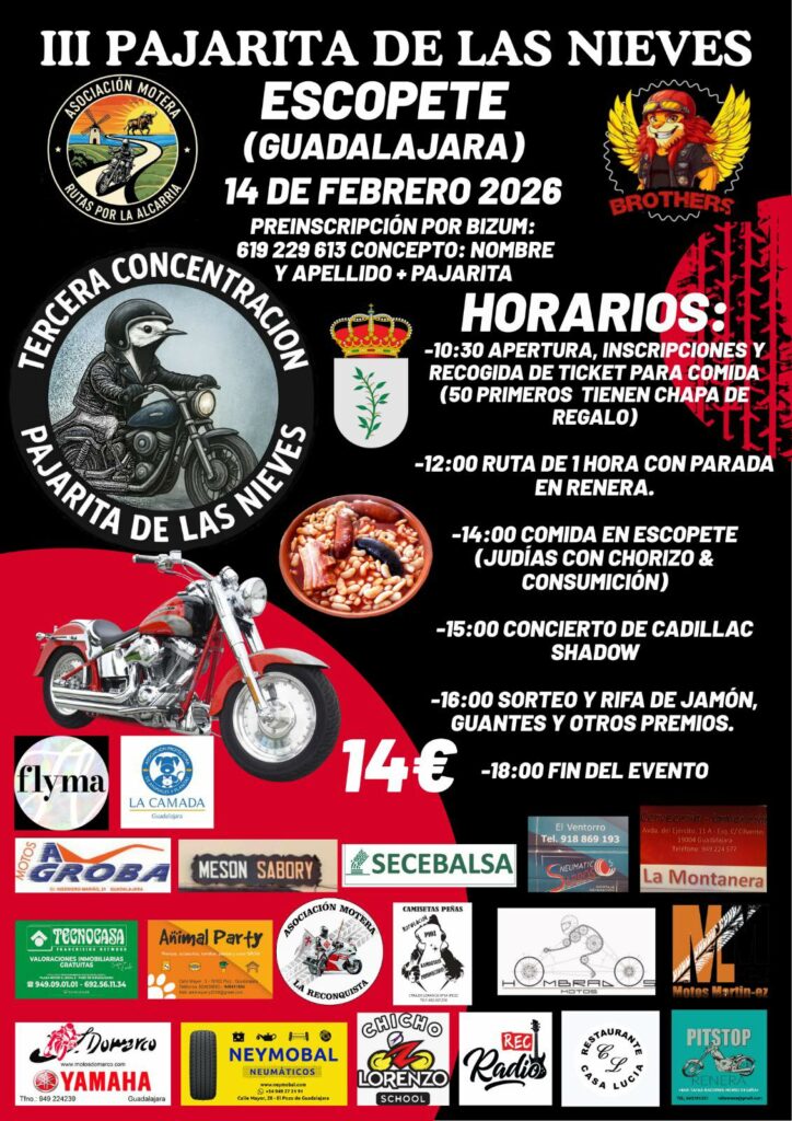 III CONCENTRACIÓN INVERNAL PAJARITA DE LAS NIEVES 2026