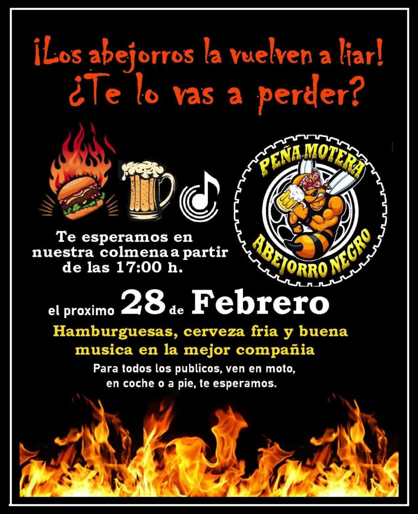 PEÑA MOTERA LOS ABEJORROS NEGROS 2026