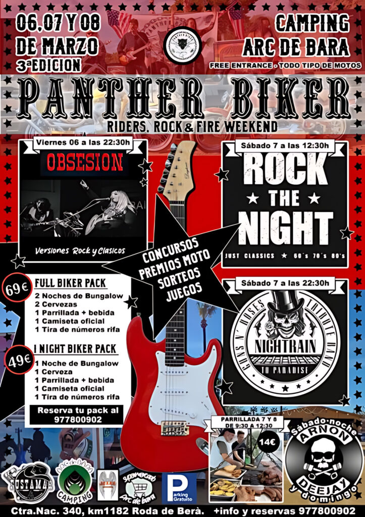 PANTHER BIKER  3.ª EDICIÓN RIDERS, ROCK & FIRE WEEKEND