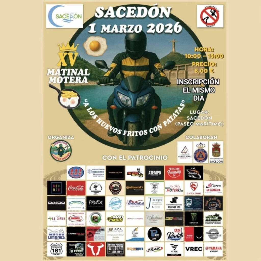 XV MATINAL MOTERA SACEDÓN «A LOS HUEVOS FRITOS CON PATATAS» 2026