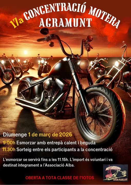 XVII CONCENTRACIÓN MOTERA AGRAMUNT 2026