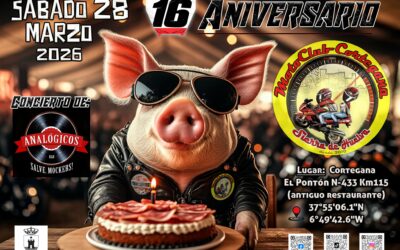 16º ANIVERSARIO MOTO CLUB CORTEJANA 28 DE ABRIL 2026, CORTEJANA, HUELVA
