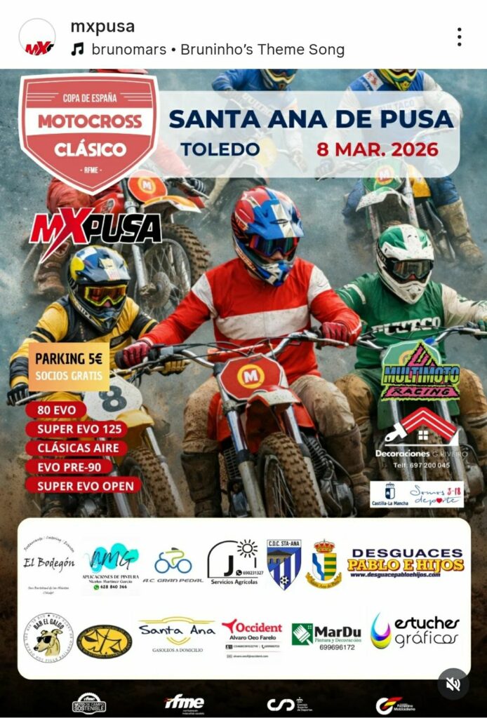 COPA DE ESPAÑA DE MOTOCROSS CLÁSICO  SANTA ANA DE PUSA
